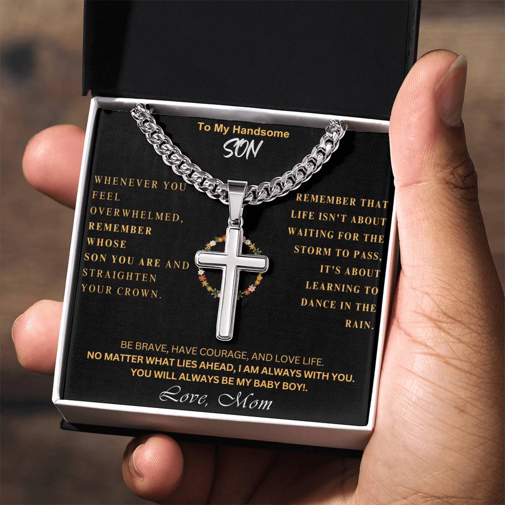 Son cross store necklace